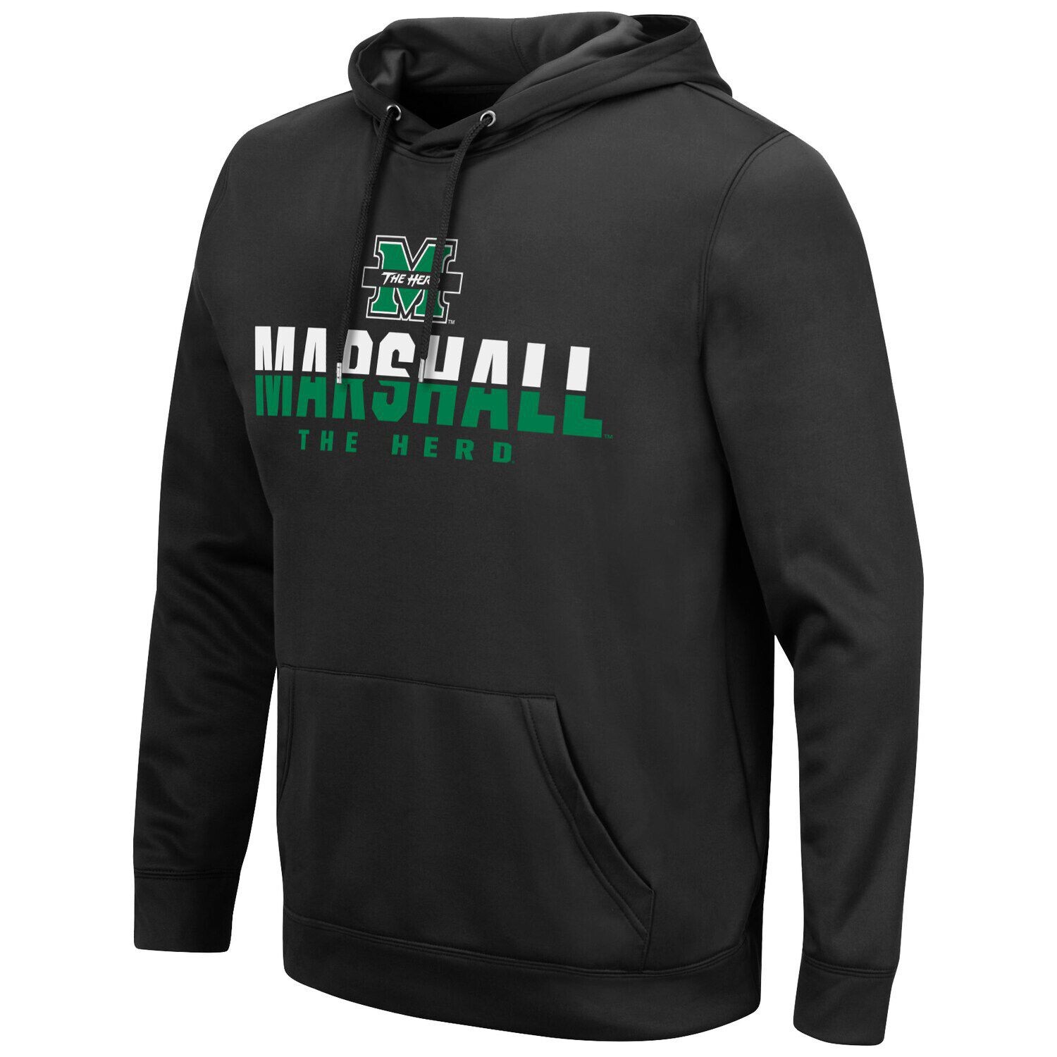 

Мужской черный пуловер с капюшоном Marshall Thundering Herd Lantern Colosseum