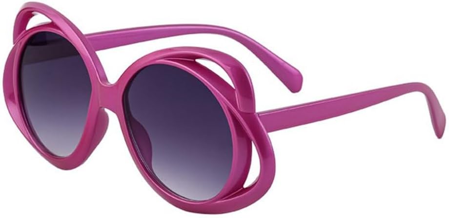 

Большие круглые солнцезащитные очки в стиле стимпанк для женщин, роскошные тренды, панк-солнцезащитные очки для мужчин, винтажные многоугольные солнцезащитные очки TYUVIVO, C6 Red Gray