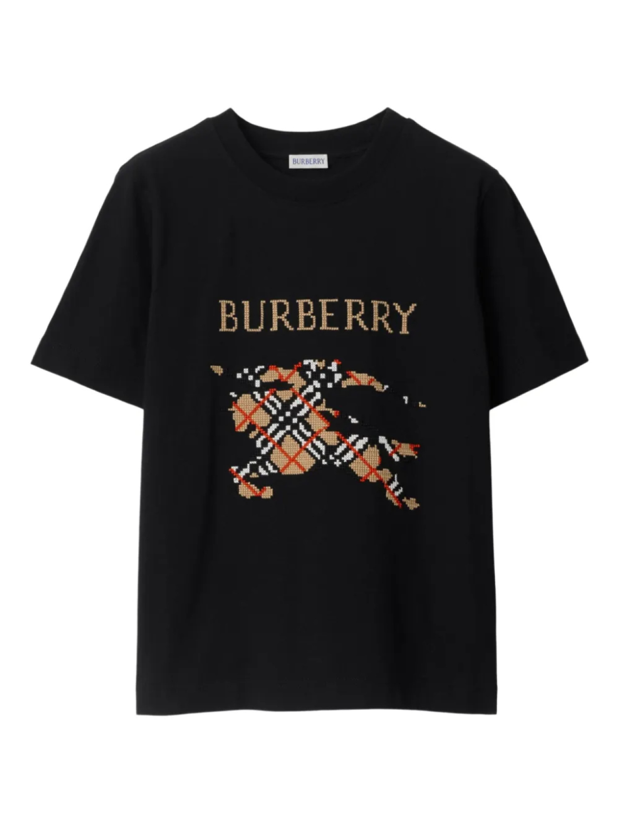 

Burberry футболка Cross Stitch EKD, черный