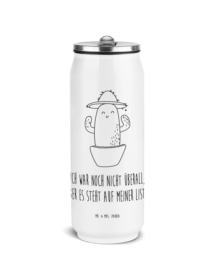 

Mr. & Mrs. Panda Бутылка для воды в форме кактуса с надписью белого цвета