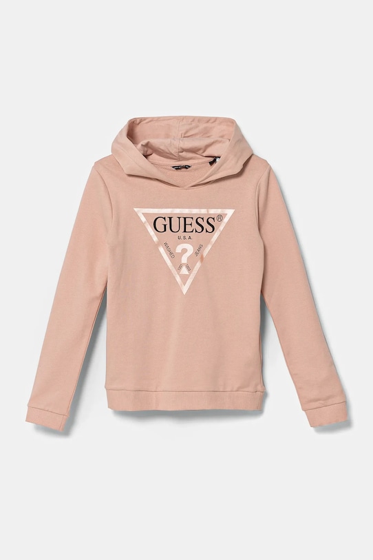 

Детская хлопковая толстовка Guess, оранжевый