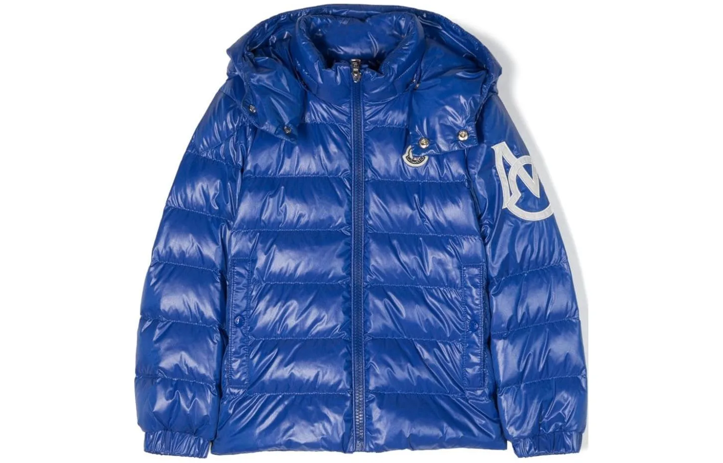 Moncler Детская куртка и пальто синие — фото 3