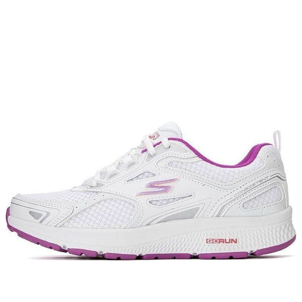 Кроссовки go run consistent 'white purple' Skechers, белый