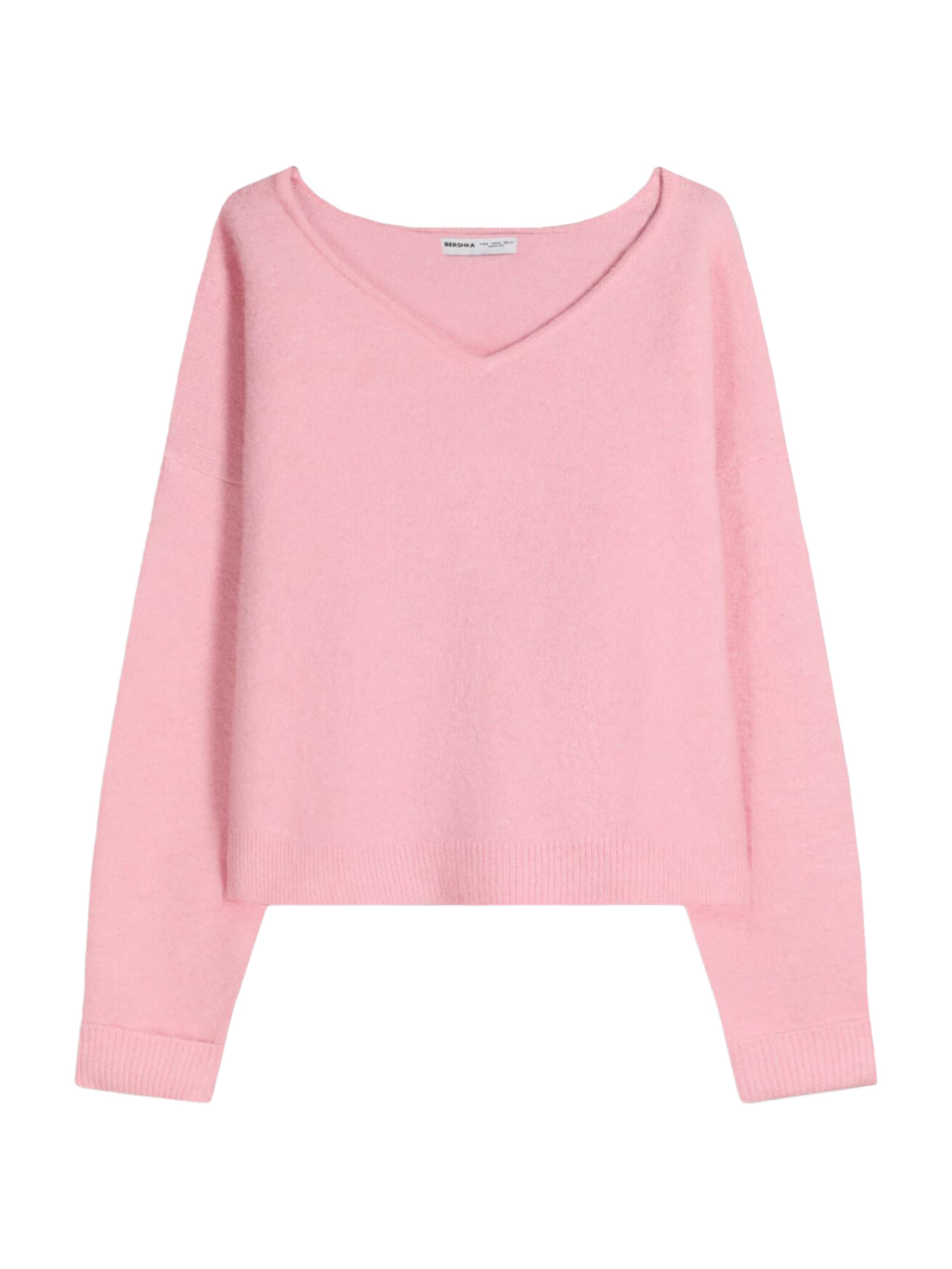

Bershka Свитер в светло-розовом цвете