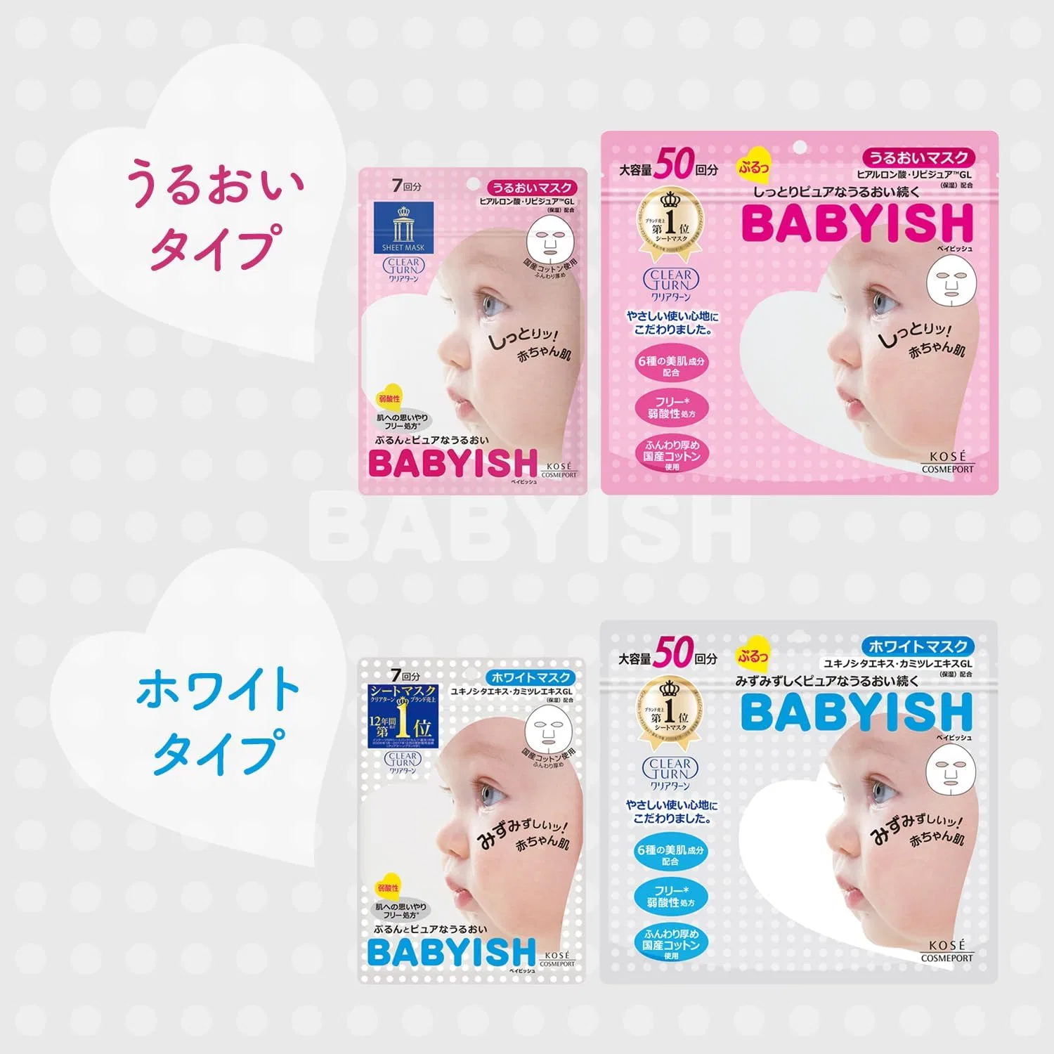 Сыворотка CLEAR TURN — Babyish White 50 листов увлажняющая, 560 мл — фото 4