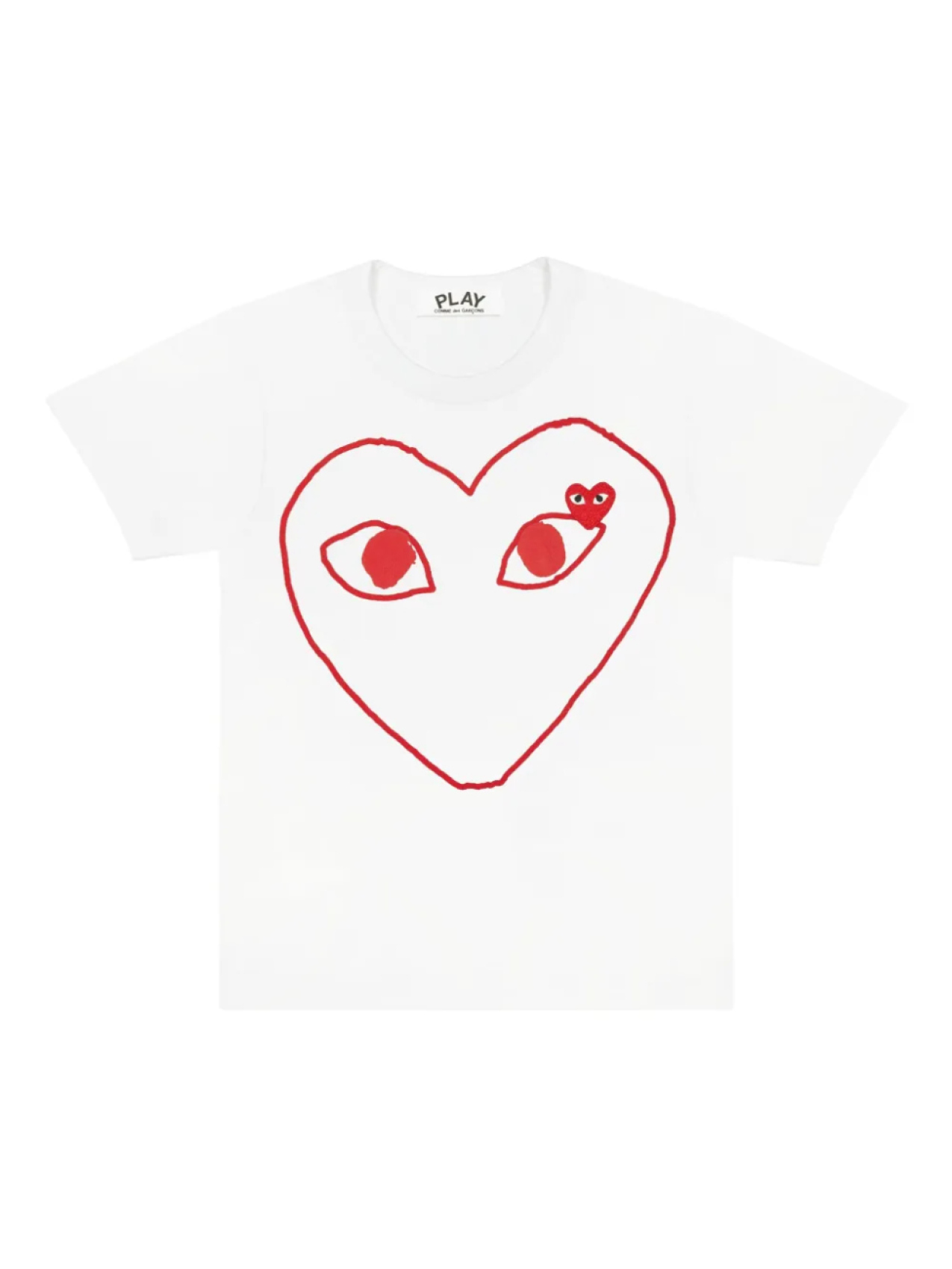 

Comme Des Garçons Play футболка с круглым вырезом, белый