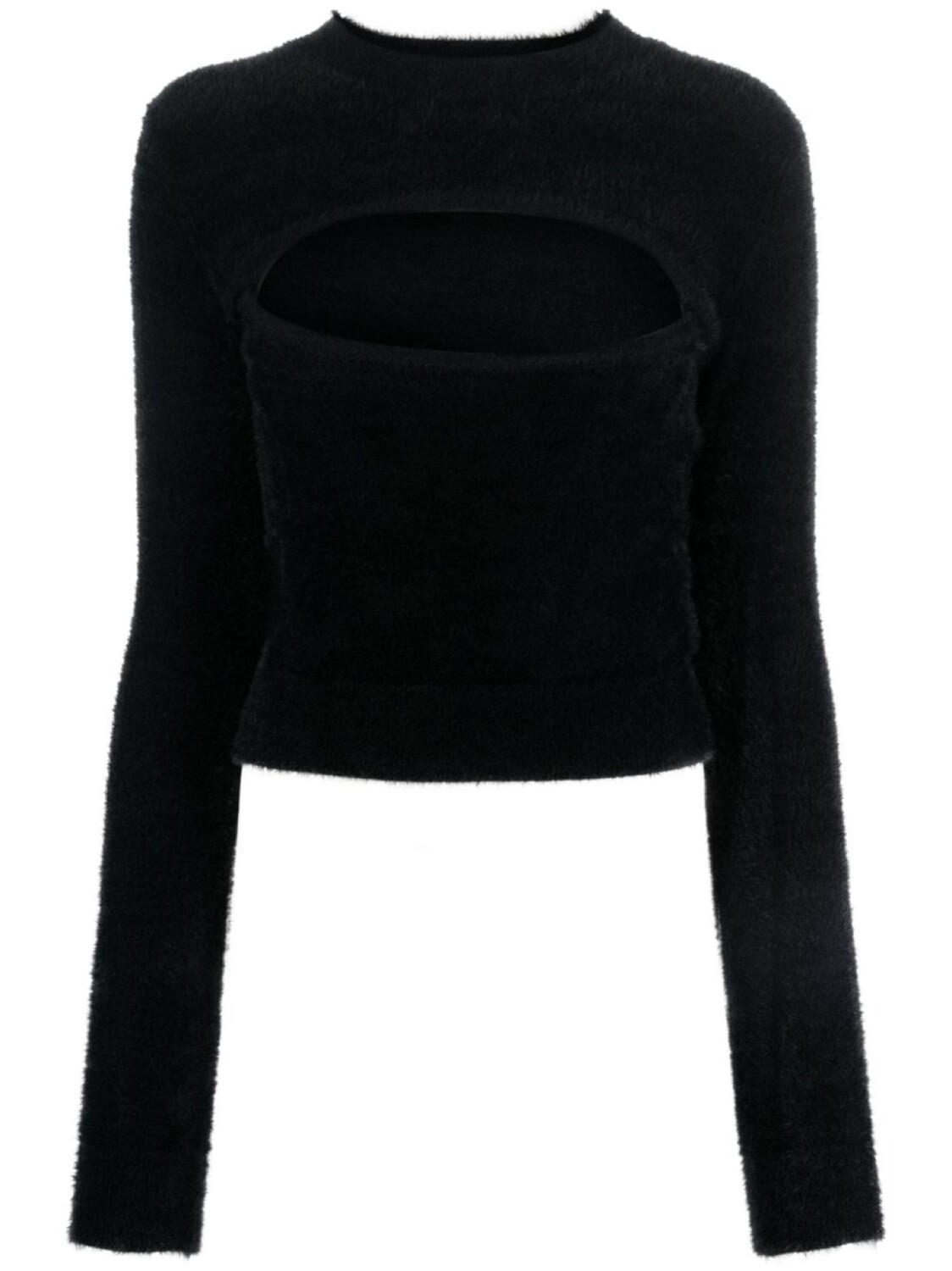 

MOSCHINO JEANS джемпер из искусственного меха, черный