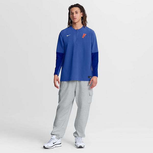 Мужская ветровка quarter-zip long sleeve dri-fit royal florida gators dugout Nike — фото 4