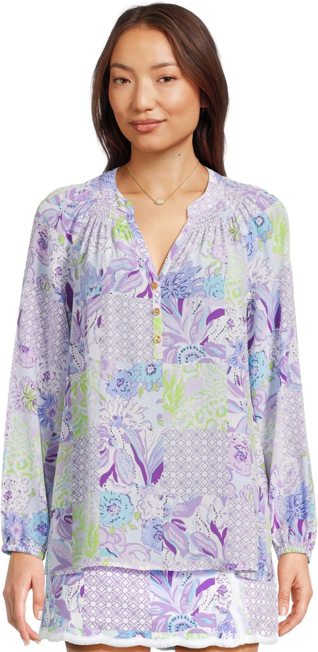 

Топ Lilly Pulitzer Elsa Top, Multi Juicy Story PatchSee Less