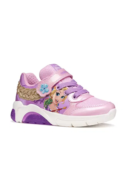 Сникерсы детские FADINLIGHT x Disney Princess Geox, фиолетовый