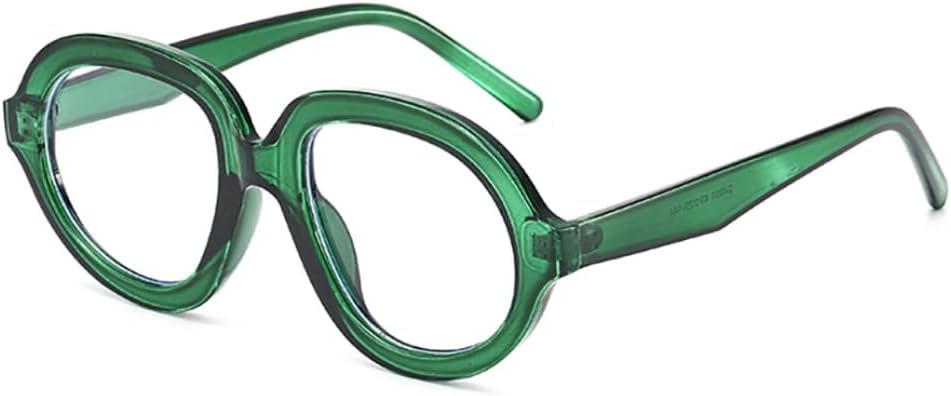 

Ретро-модные солнцезащитные очки большого размера для женщин и мужчин, классические винтажные, с защитой от УФ-излучения UV400, для активного отдыха на природе VFDHN, Green Clear