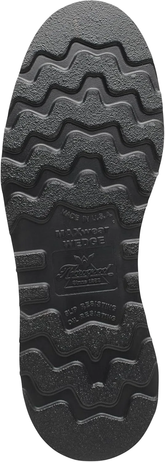 Рабочие ботинки Thorogood American Heritage 8" с металлическим носком, полностью из натуральной кожи, с клиновидной подошвой и стелькой с амортизацией — фото 2