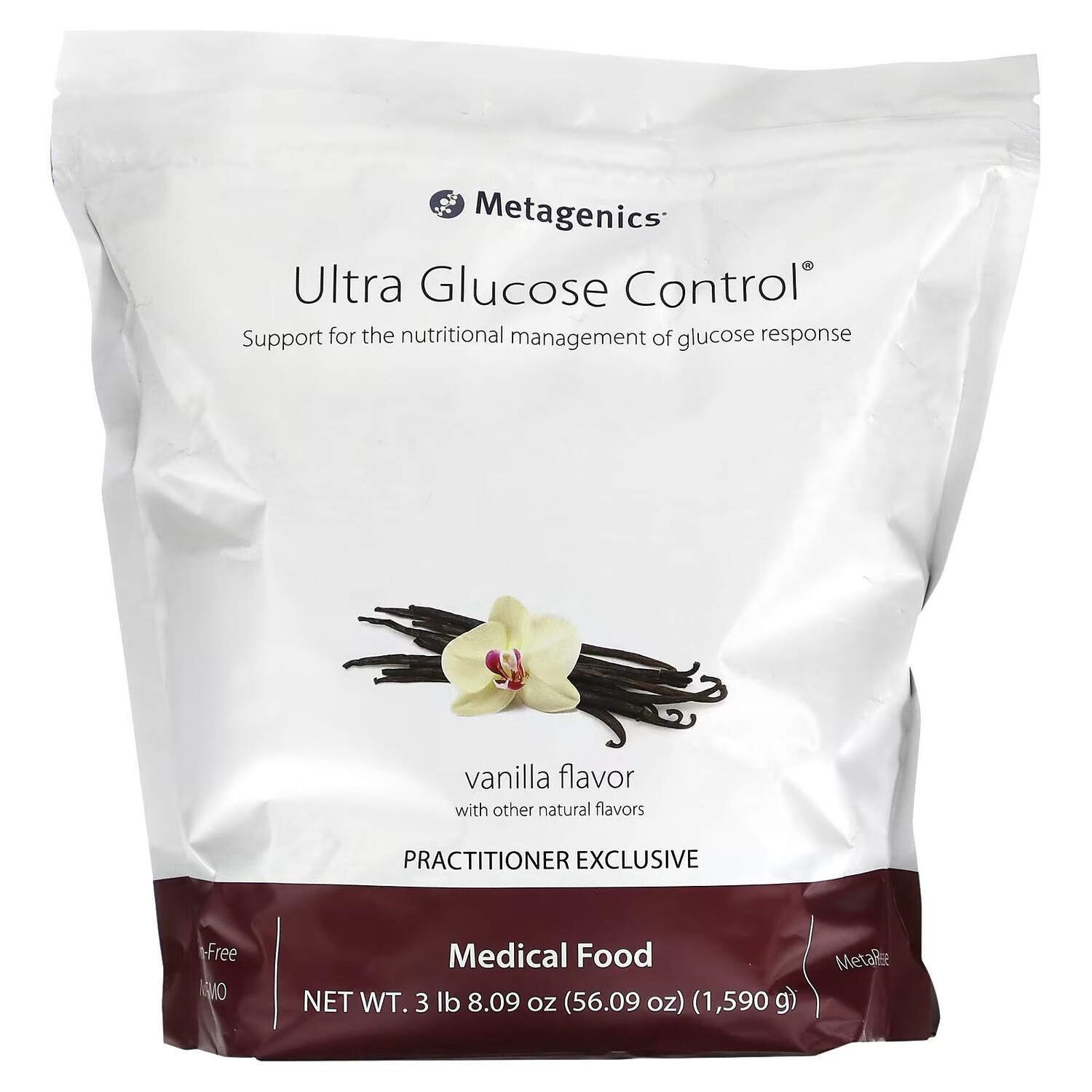 

Ultra Glucose Control, лечебное питание, ваниль, 3 фунта (8,09 унции) Metagenics