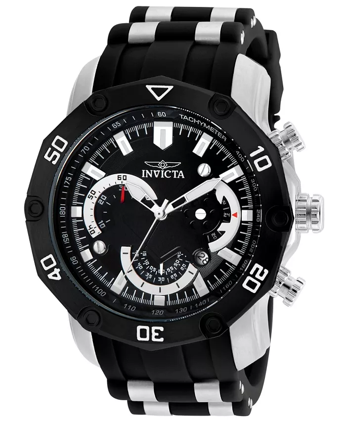 

Мужские часы Pro Diver Quartz 3 Hand с черным циферблатом, модель 22797 Invicta