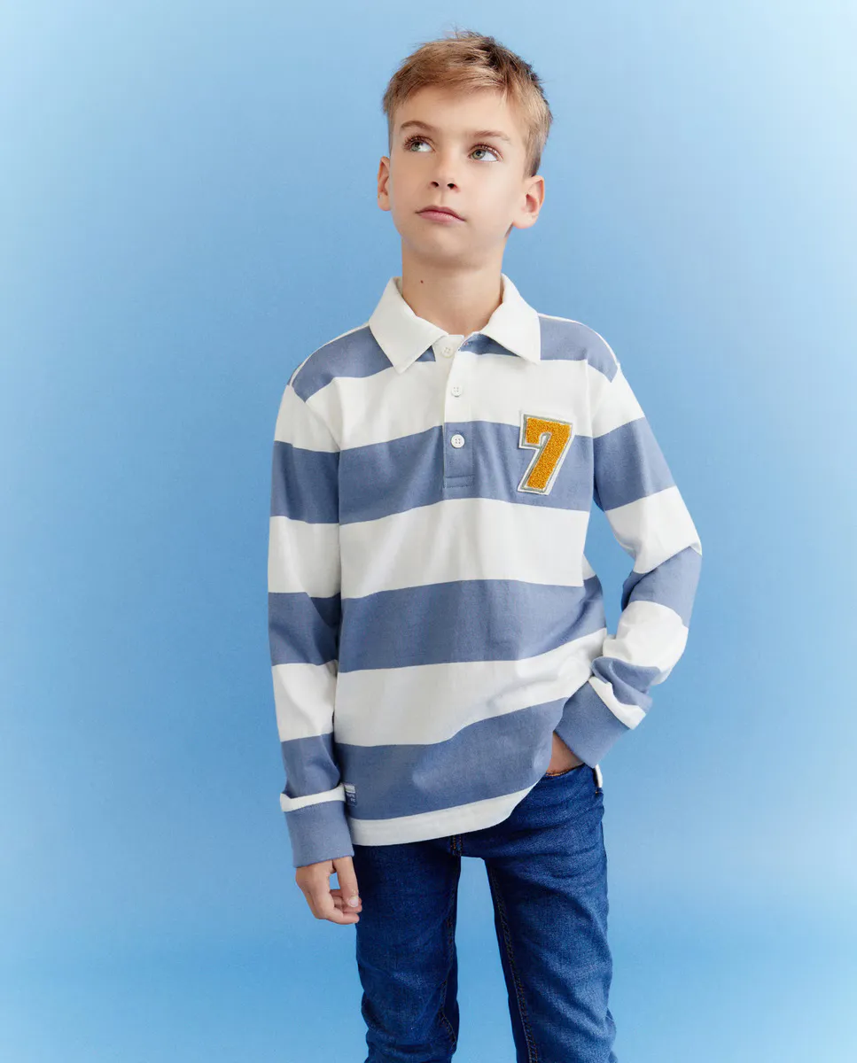

Рубашка поло с длинным рукавом для мальчиков Kids El Corte Inglés, синий