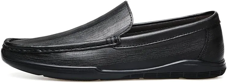 Туфли мокасины MWX Men's Dress Casual Slip On Loafers Driving Shoes, Black — фото 4