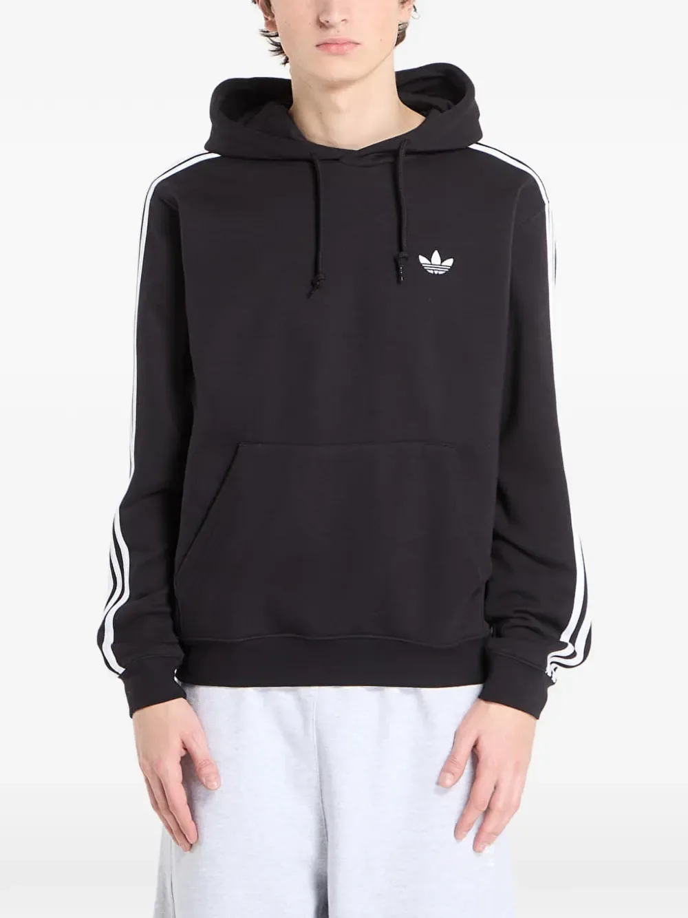 Толстовка с вышитым логотипом Adidas, черный