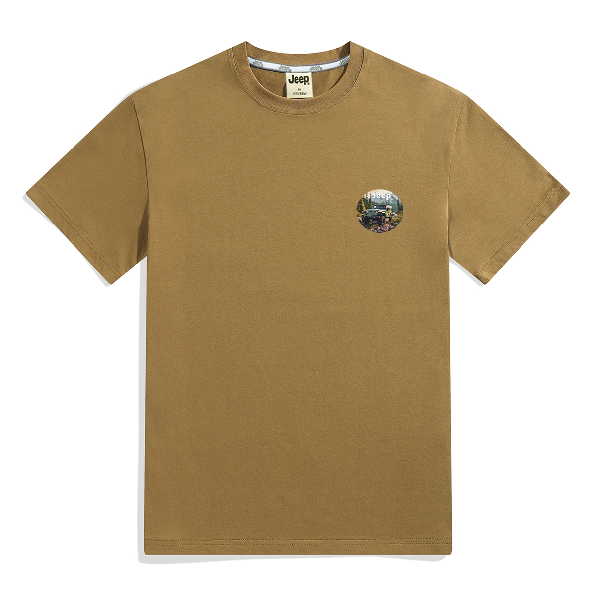 

Футболка Unisex Crew Neck Moderate Heavyweight Jeep, mustard желтый