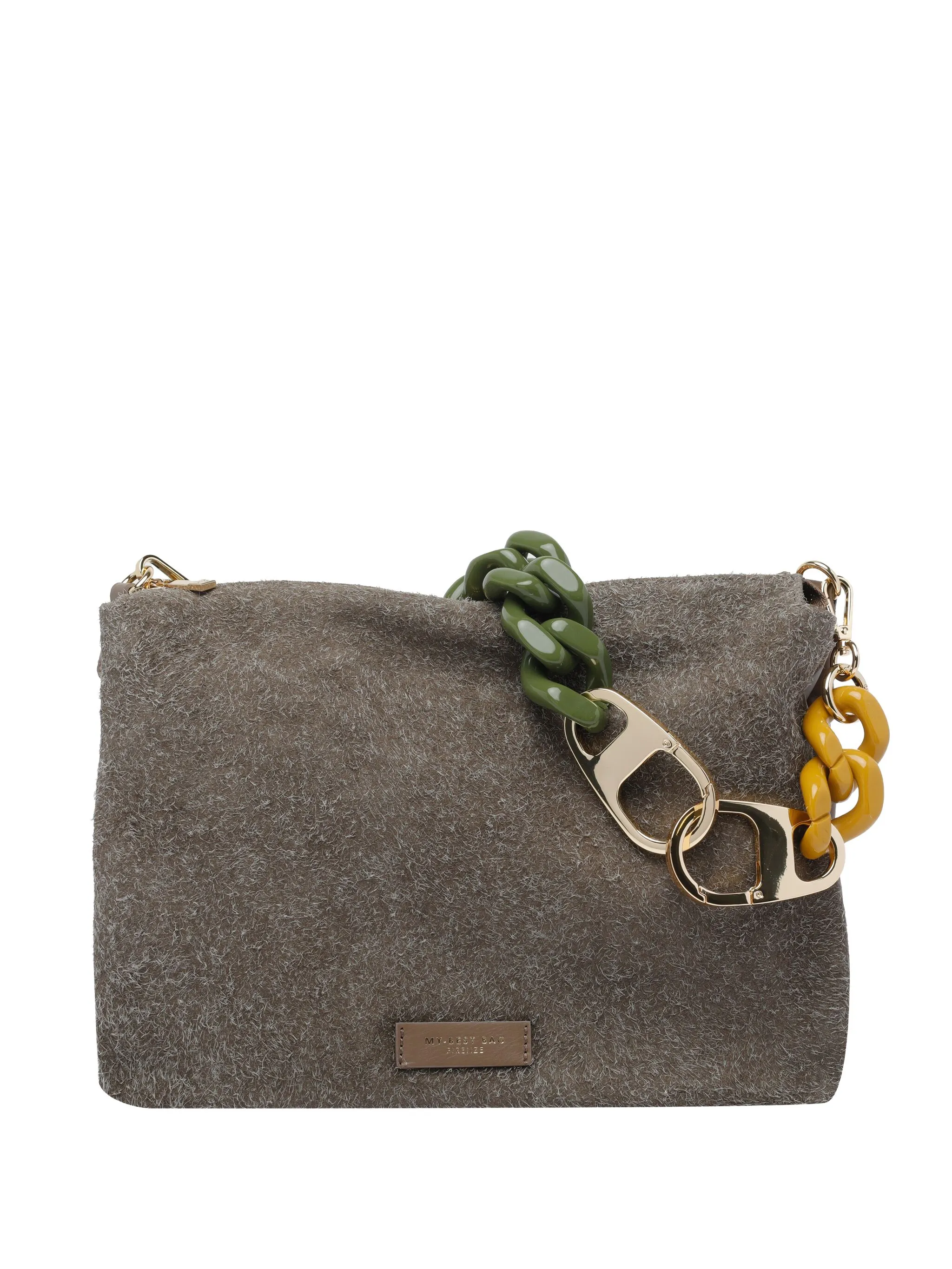 

Сумка на плечо с нашивкой-логотипом My Best Bag, коричневый