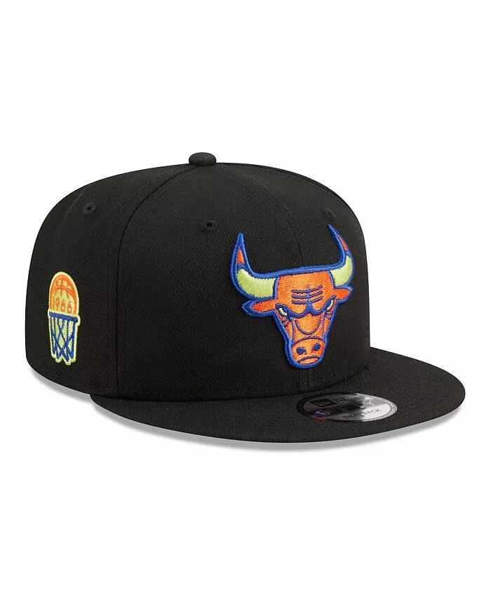 

Мужская черная кепка Chicago Bulls Neon Pop 9FIFTY Snapback New Era, черный