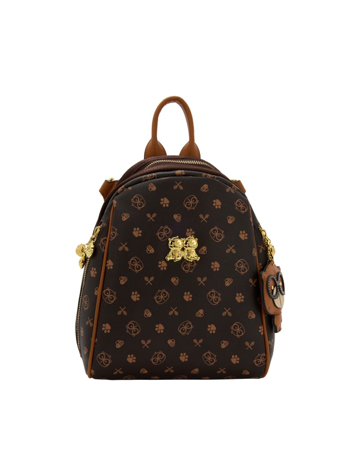 

MyMo Рюкзак для девочек темно-коричневого цвета