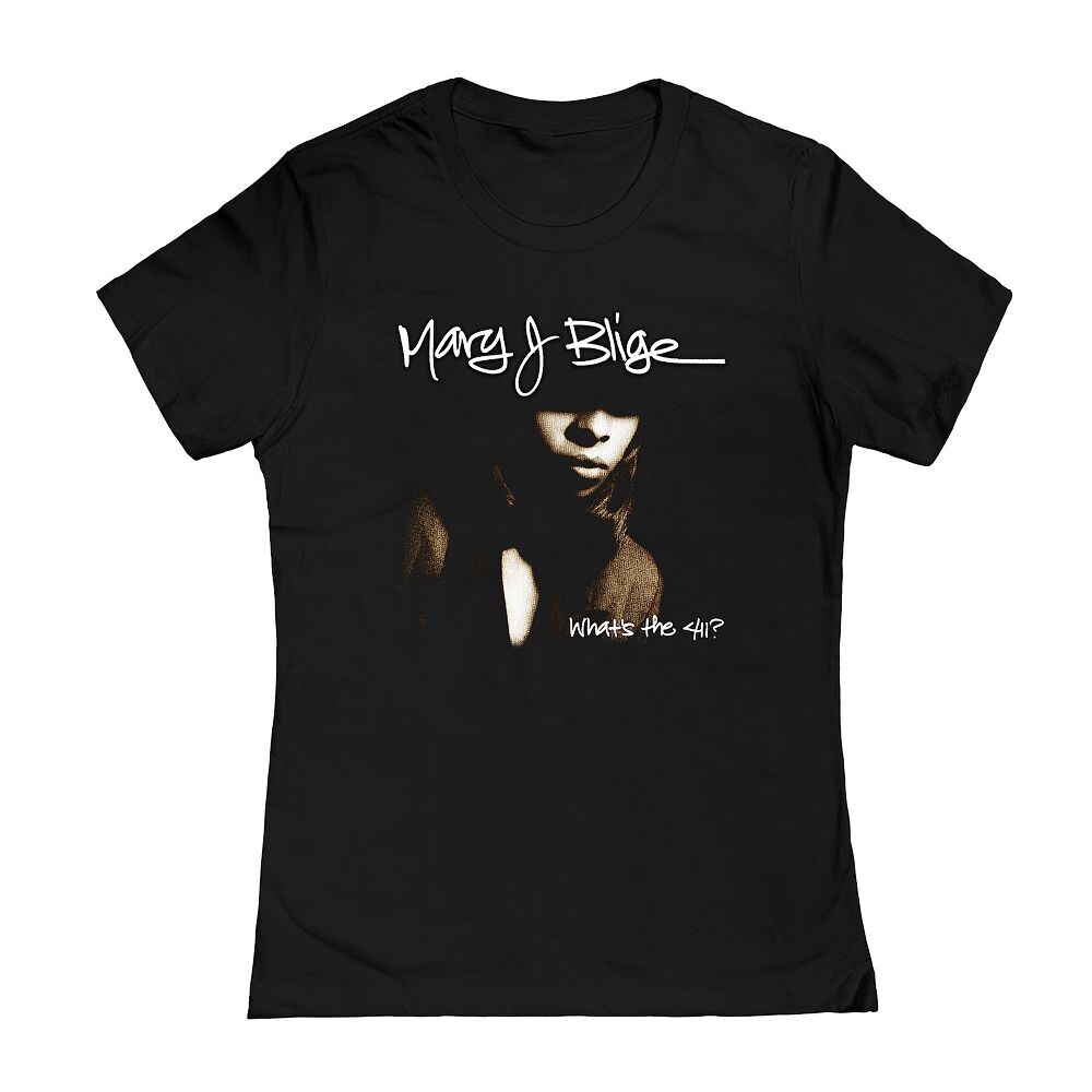 

Детская футболка с рисунком Mary J Blige 411 Cover Licensed Character, черный