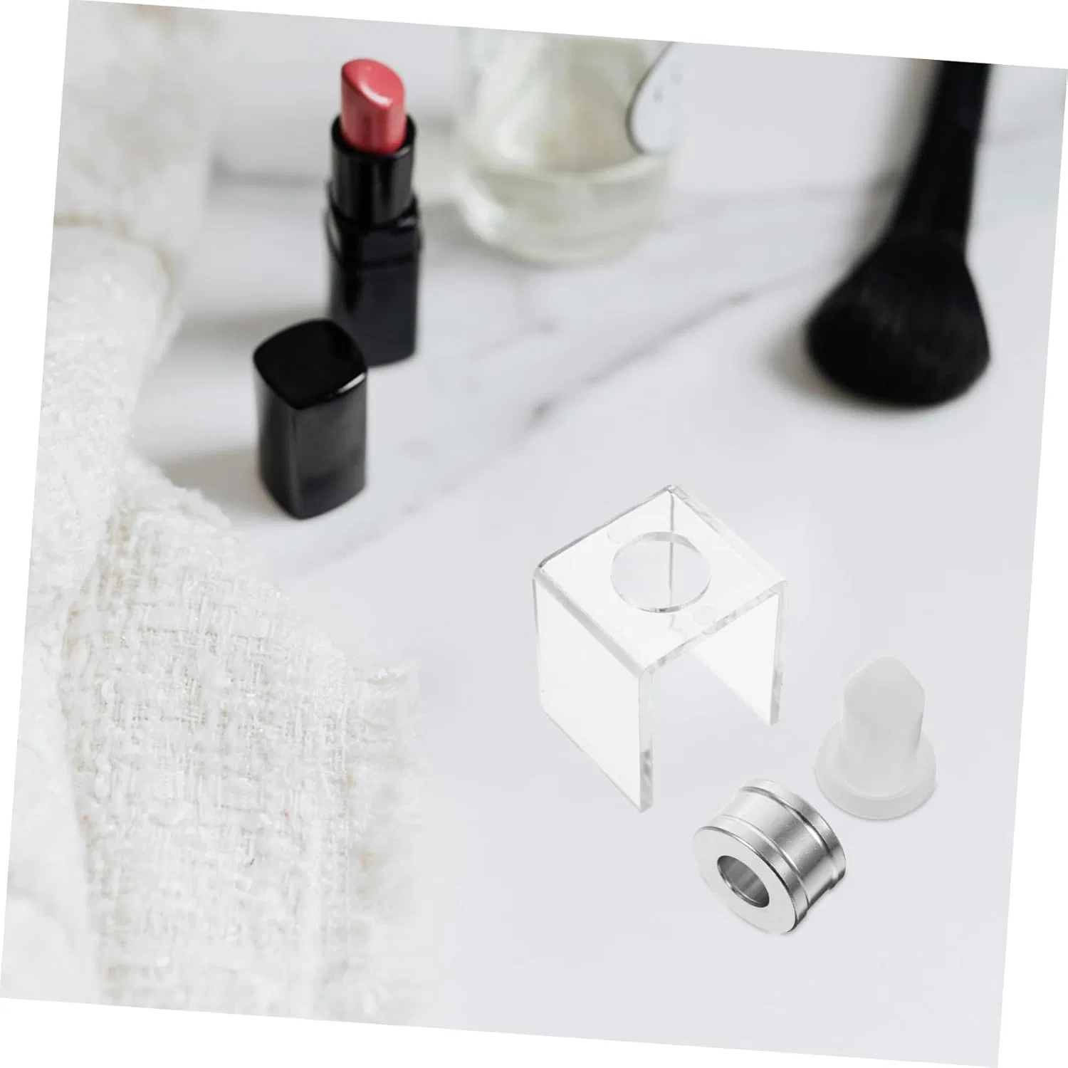 Набор для изготовления помады Silicone Lipstick Mold Beaupretty 5 предметов прозрачный 4.3x3.5x5.9 дюйма — фото 3