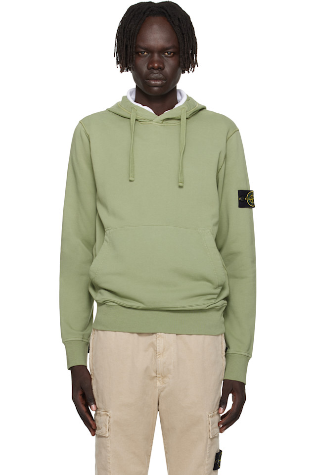 

Stone Island Зеленая толстовка из органического хлопка 6100062