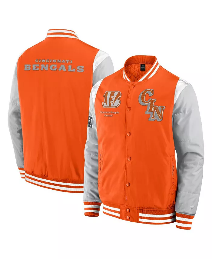 

Мужская и женская оранжевая куртка Cincinnati Bengals Elements Elite на молнии Fanatics