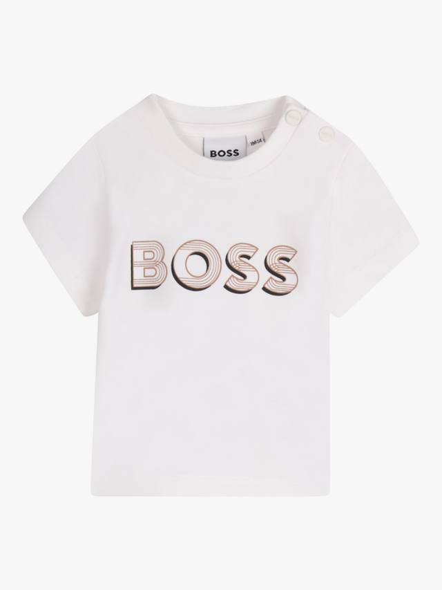 

Футболка с логотипом boss baby HUGO BOSS, цвет Cookie