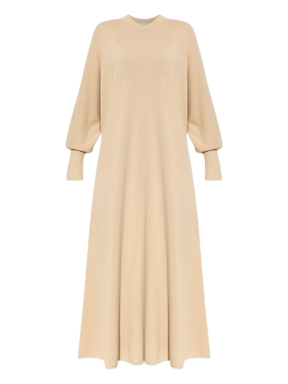 

Макси-платье Liv в рубчик с объемными рукавами By Malene Birger, бежевый