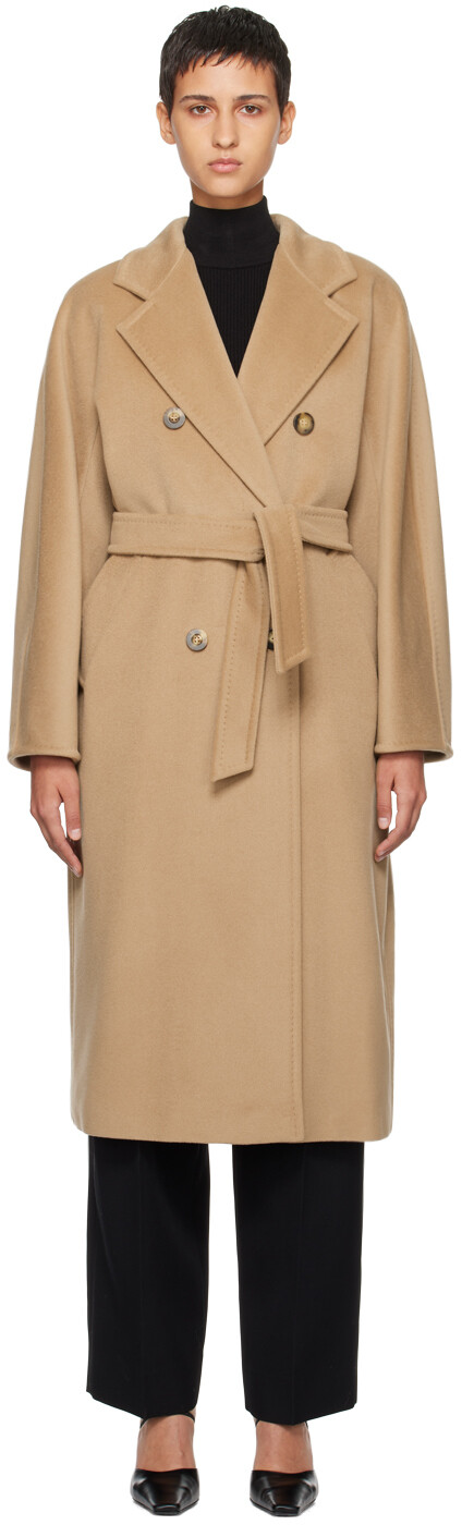 

Светло-коричневое пальто «Мадам» Max Mara, цвет Camel