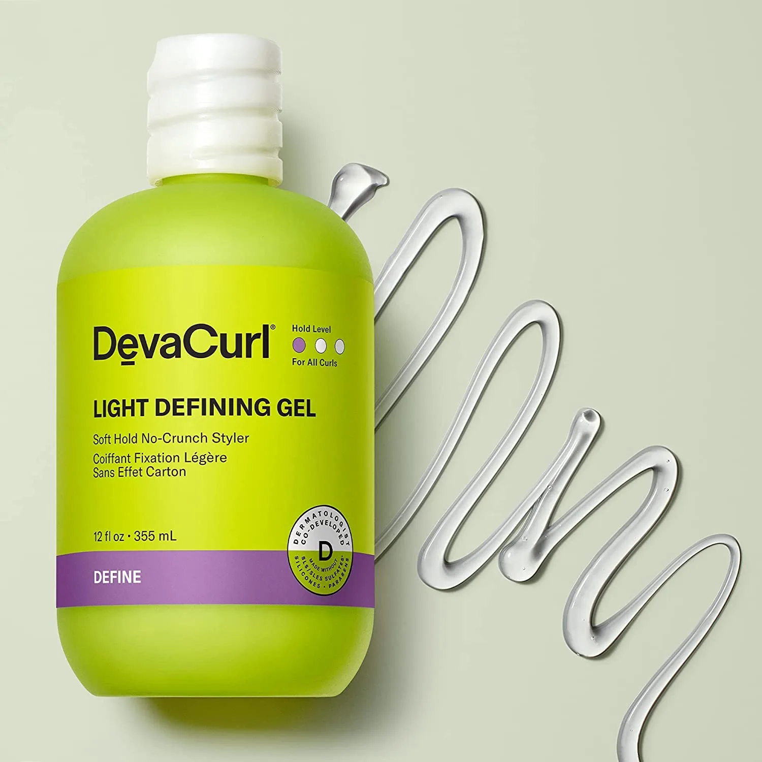 DevaCurl Light Defining Gel - средство для укладки с мягкой фиксацией и защитой от скручивания | Формула, не осыпающаяся | Придает естественную текстуру | Подходит для всех типов кудрей — фото 2