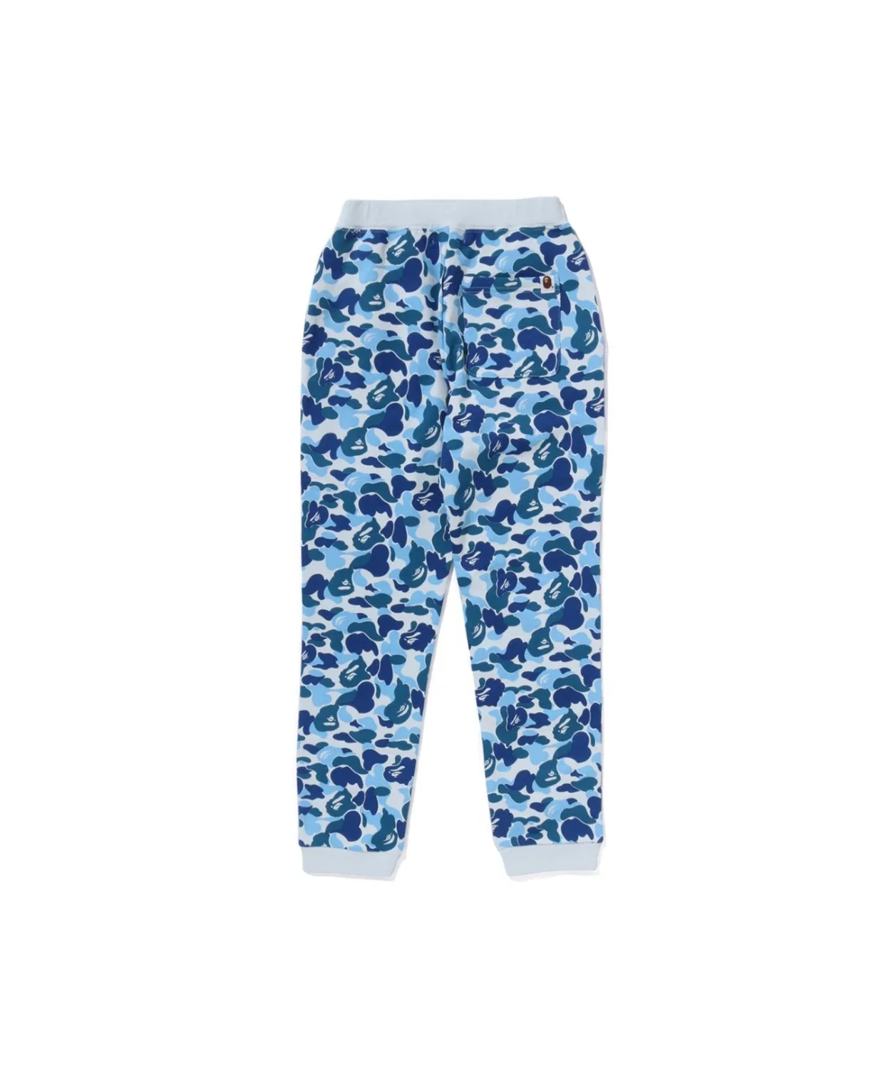 Спортивные штаны с камуфляжем A Bathing Ape ABC Camo Ape & Milo, хлопок, синие — фото 3