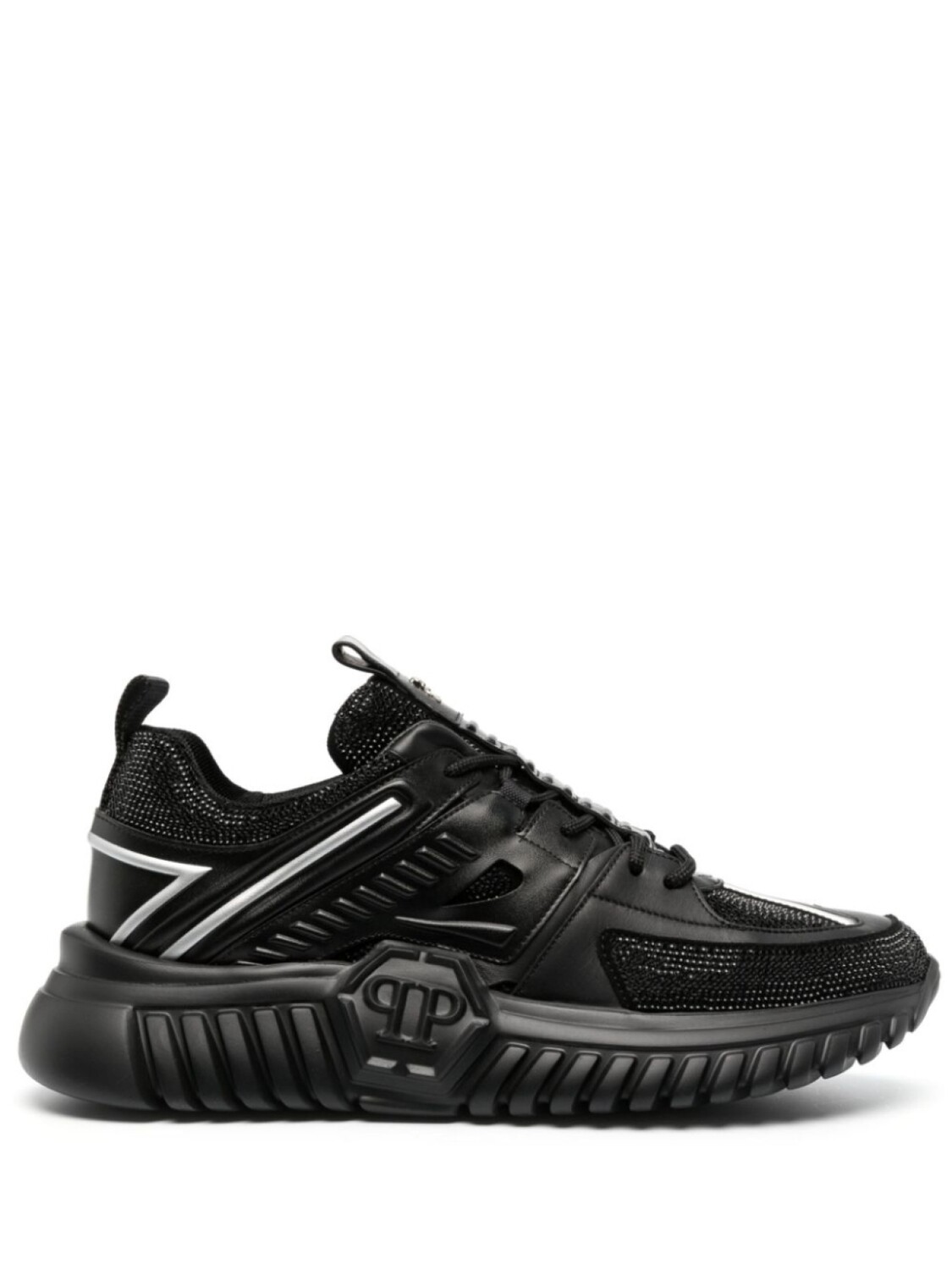 

Кроссовки Philipp Plein Stones Runner, черный
