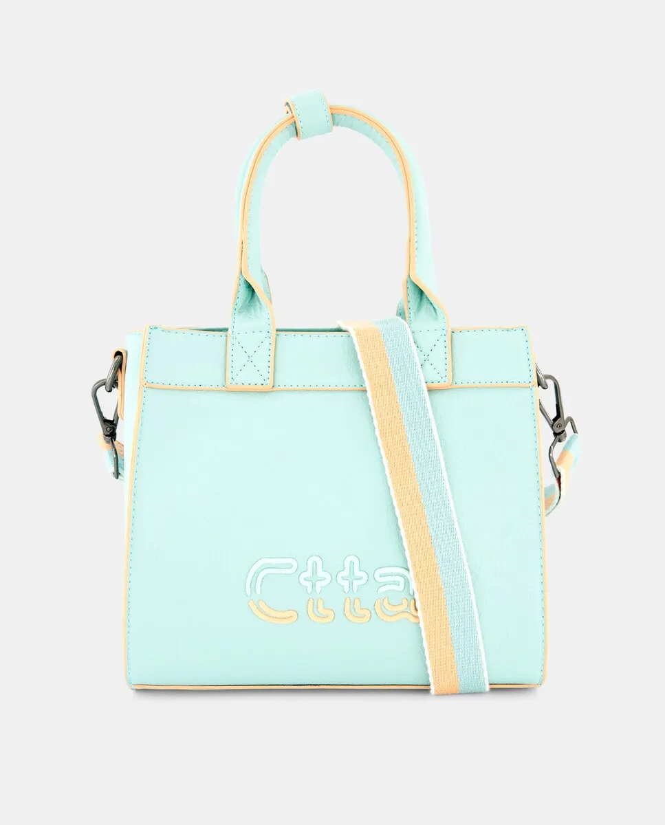 

Мини-сумка на молнии и дополнительной ручке Caminatta, цвет Verde Agua
