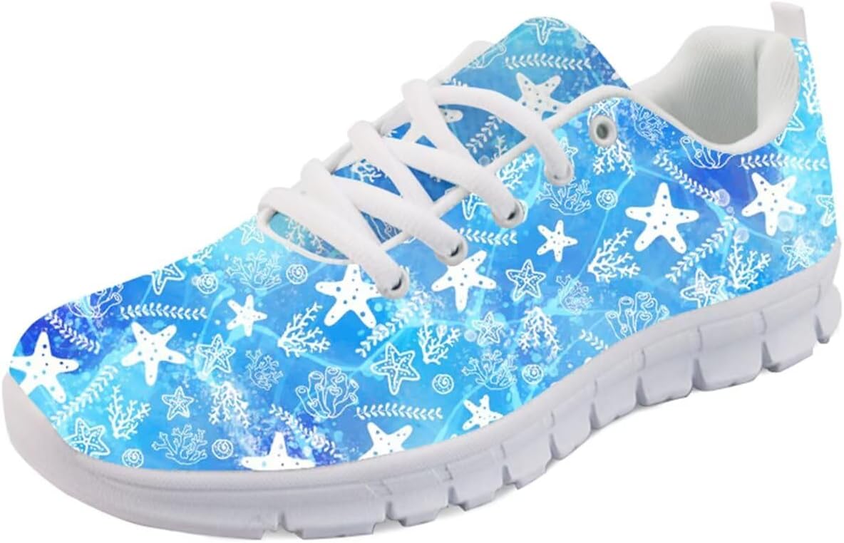 

Легкие дышащие кроссовки Forchrinse с леопардовым принтом для ходьбы, спорта, тренажерного зала и бега для мужчин и женщин, голубой