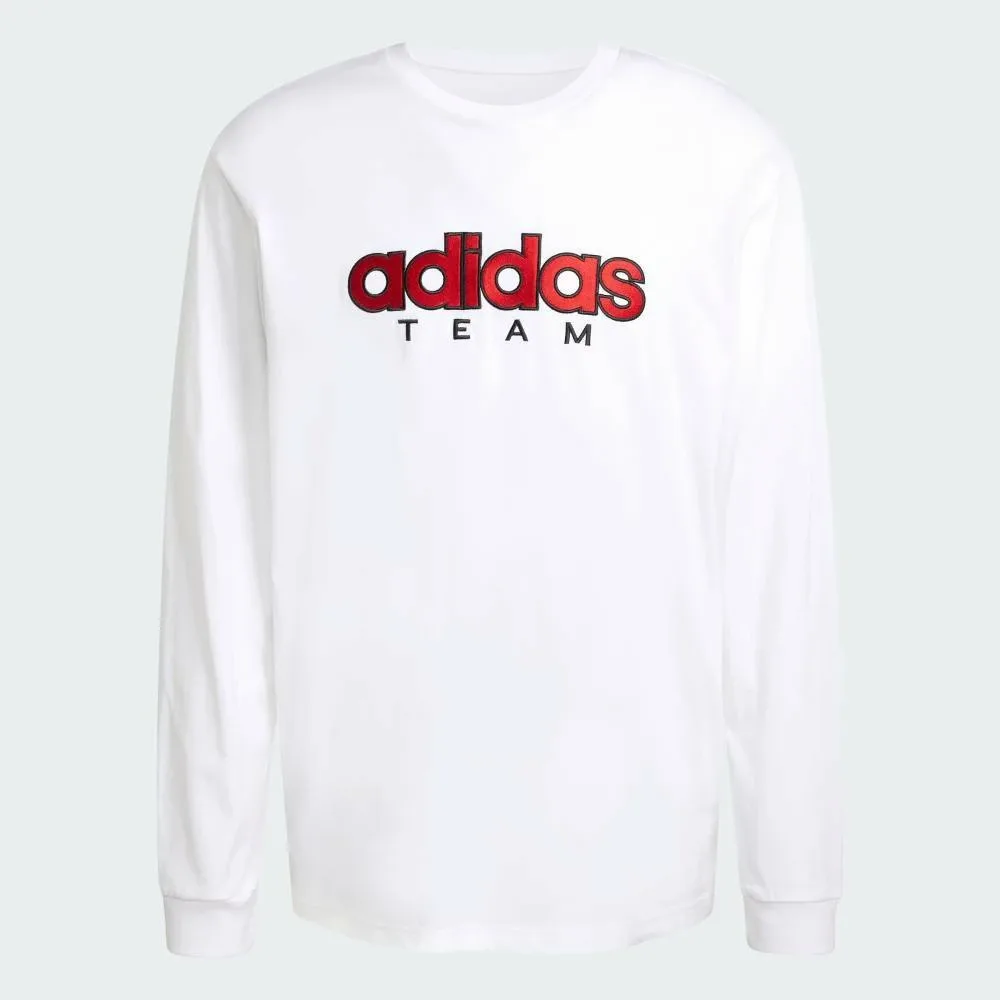Футболка с длинным рукавом GFX Adidas, white — фото 4
