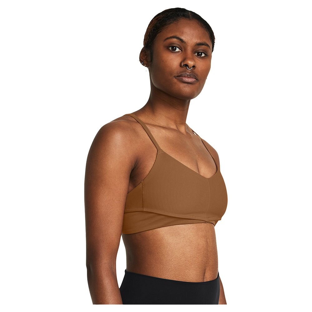 

Спортивный топ Under Armour Meridian Rib Low Support, коричневый