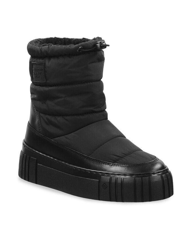 Женские зимние ботинки Gant стеганые на кулиске, черный — фото 2