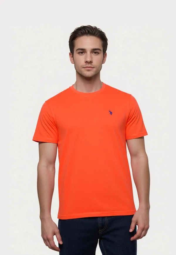 Базовая футболка kurzarm mit rundhalsausschnitt U.S. Polo Assn., Hellrot