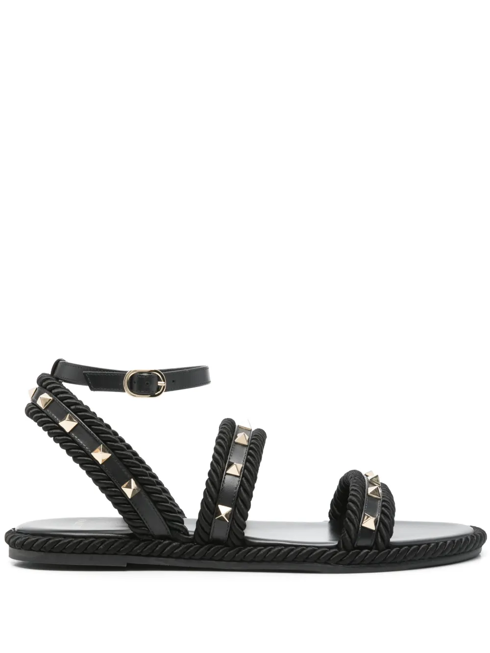 Сандалии Rockstud VALENTINO GARAVANI, черный