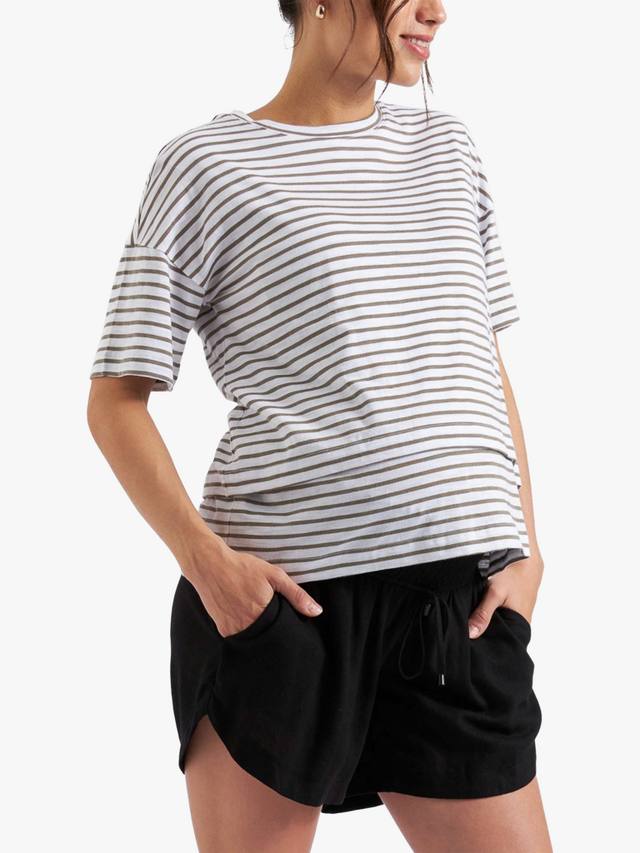 

Футболка для кормления Claudette в полоску Ripe, White/Olive, Белый, Футболка для кормления Claudette в полоску Ripe, White/Olive