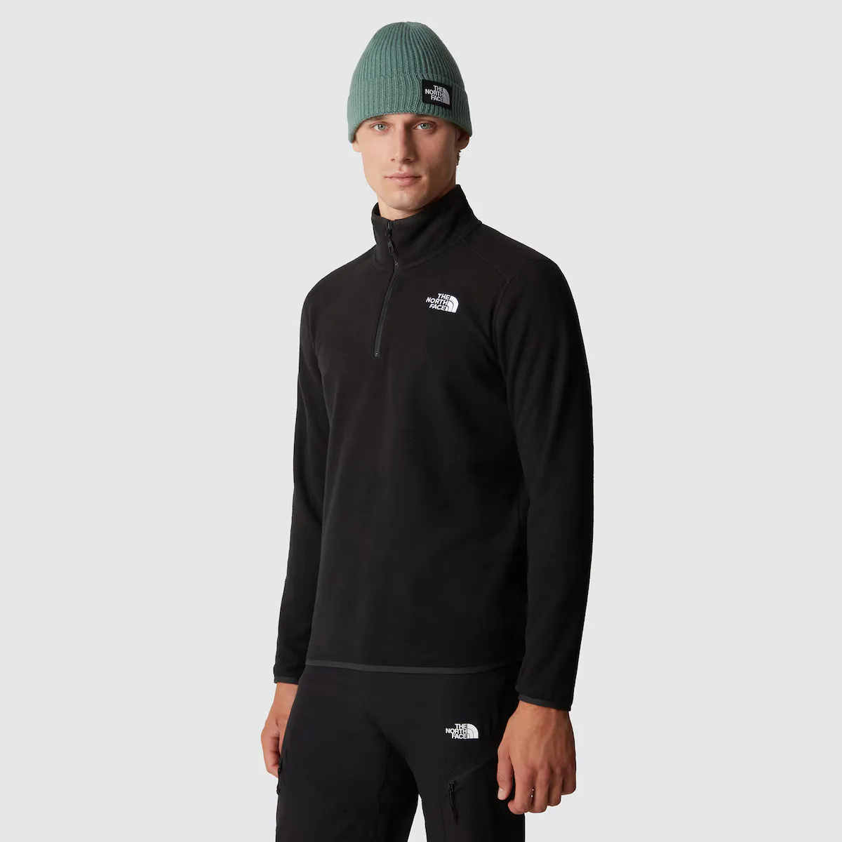 

Мужская толстовка 100 GLACIER 1/4 ZIP The North Face, чёрный