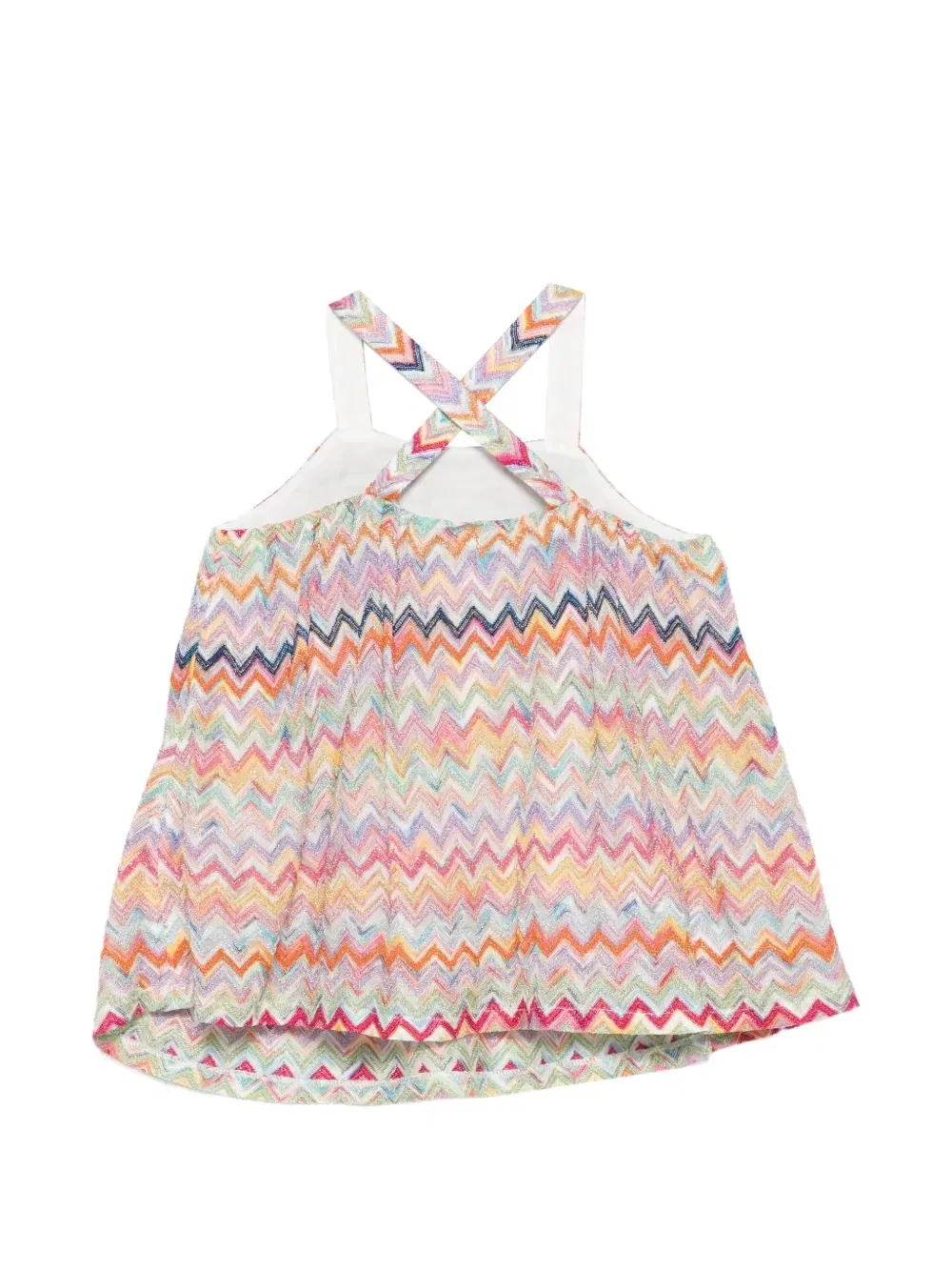 Топ с узором зигзаг Missoni Kids, розовый — фото 2