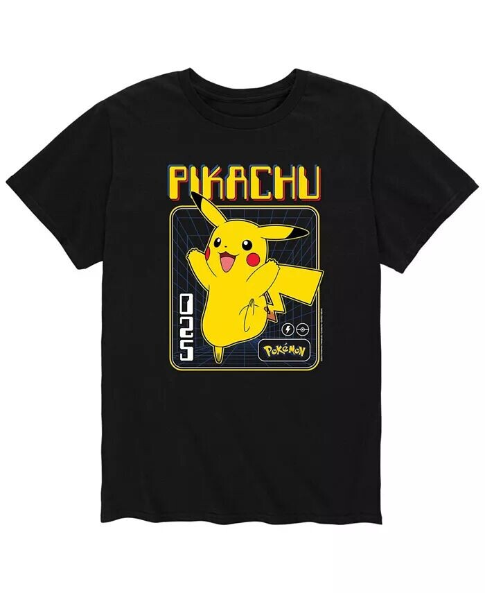 

Мужская футболка Pokemon Pikachu 025 AIRWAVES, черный