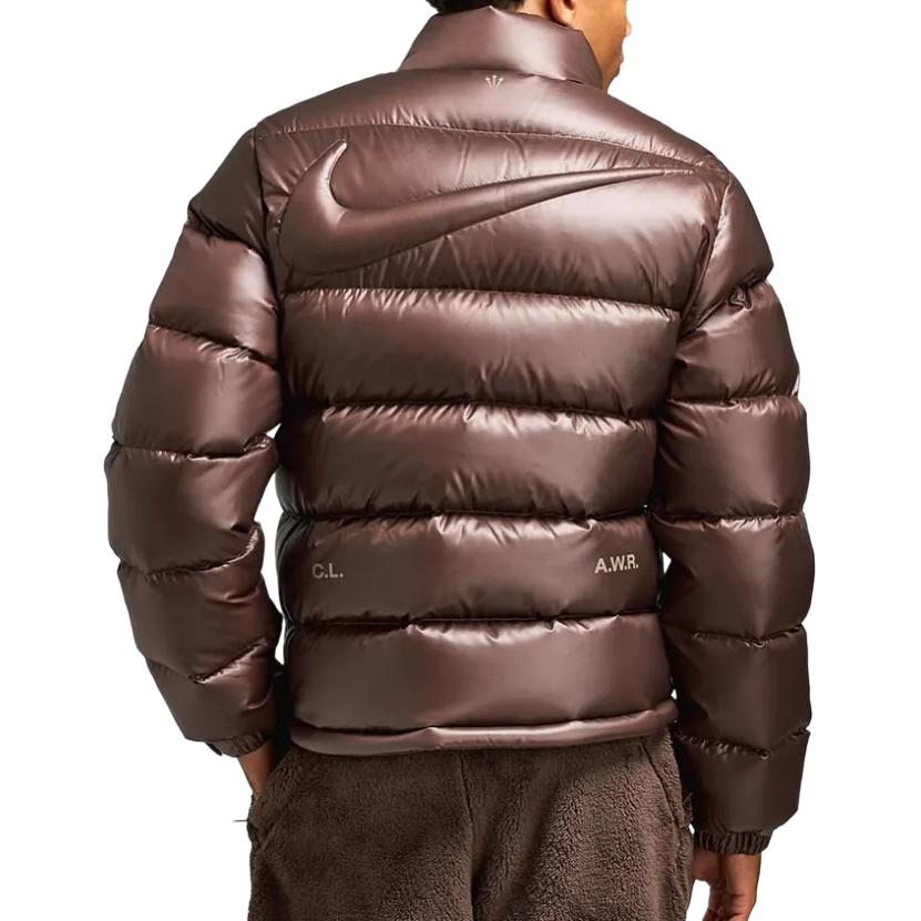 X Nocta FW25 Куртки и пальто Sunset Down Мужские Nike, коричневый/оливково-серый — фото 3