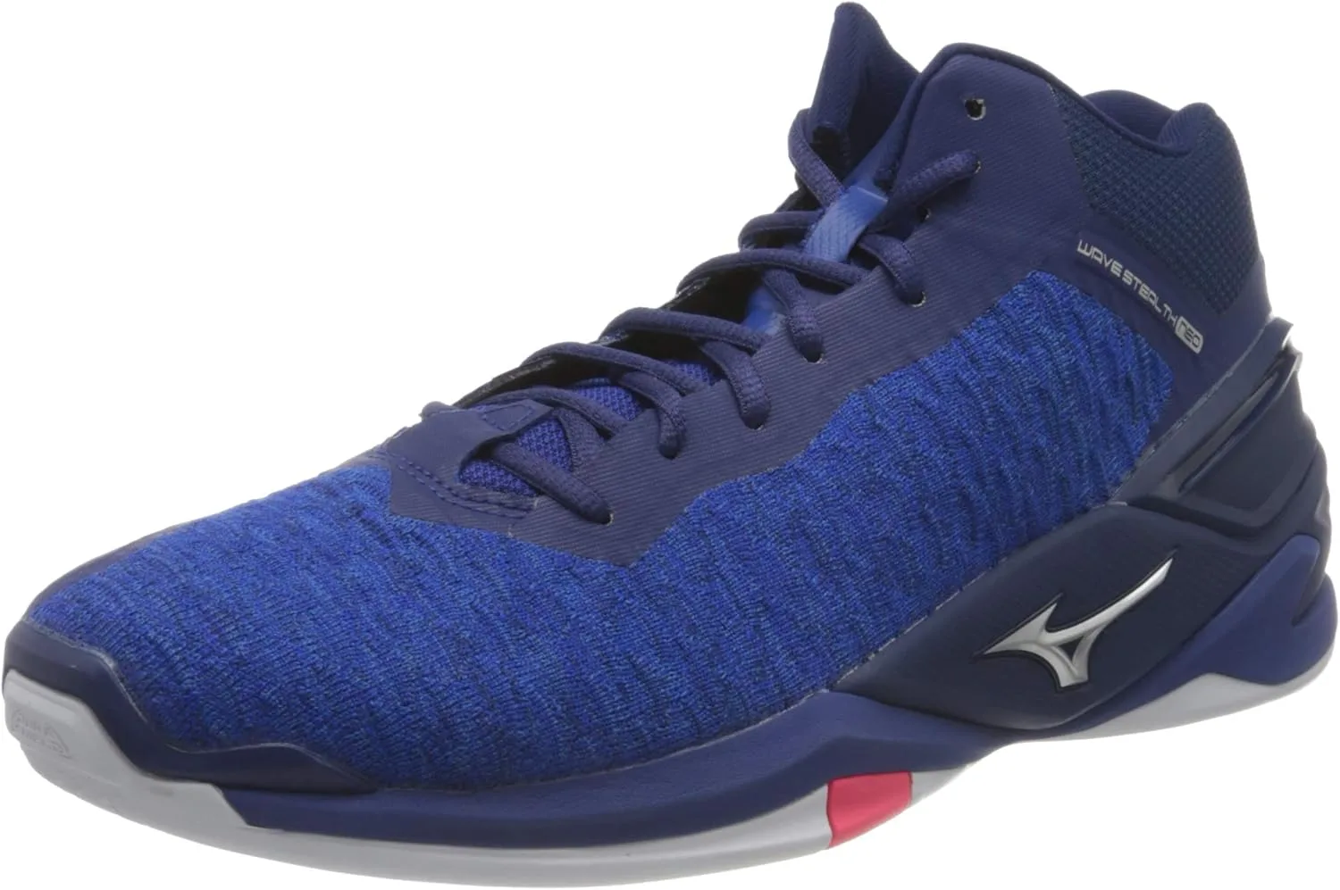 Кроссовки для гандбола Mizuno Unisex Stealth Neo Mid, синий/розовый/серебряный