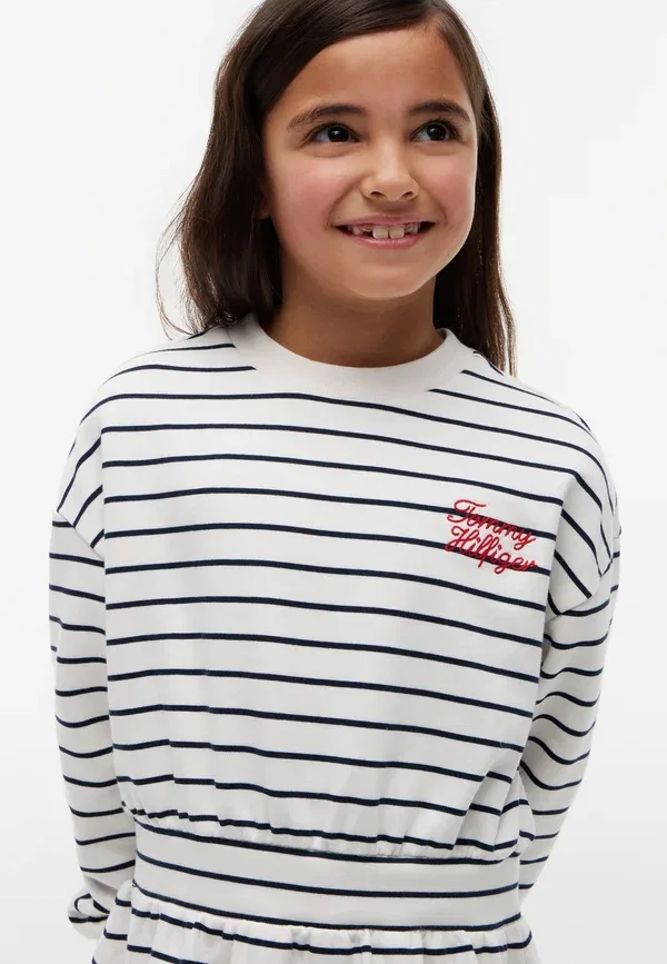 Платье Tommy stripes hwk dress ls day dress Tommy Hilfiger, темно-синий — фото 4