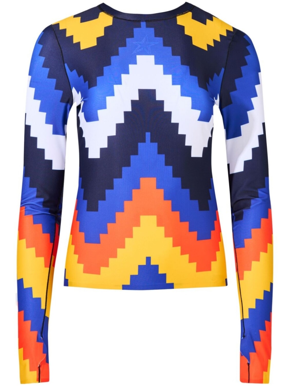 

Компрессионный топ с шевронным принтом Perfect Moment, синий